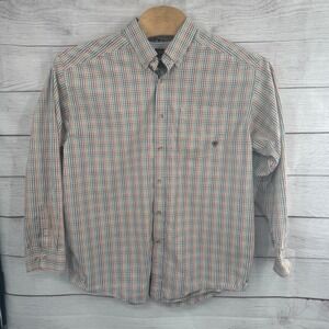 Ariat Pro Series Button Down Shirt Plaid Long Sleeve Western XXL 2XL‎ Cowboy